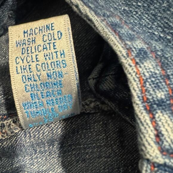 Vintage Baby Denim Overalls 12M Golfing Dino Pals Embroidered Dinosaurs - Picture 9 of 9